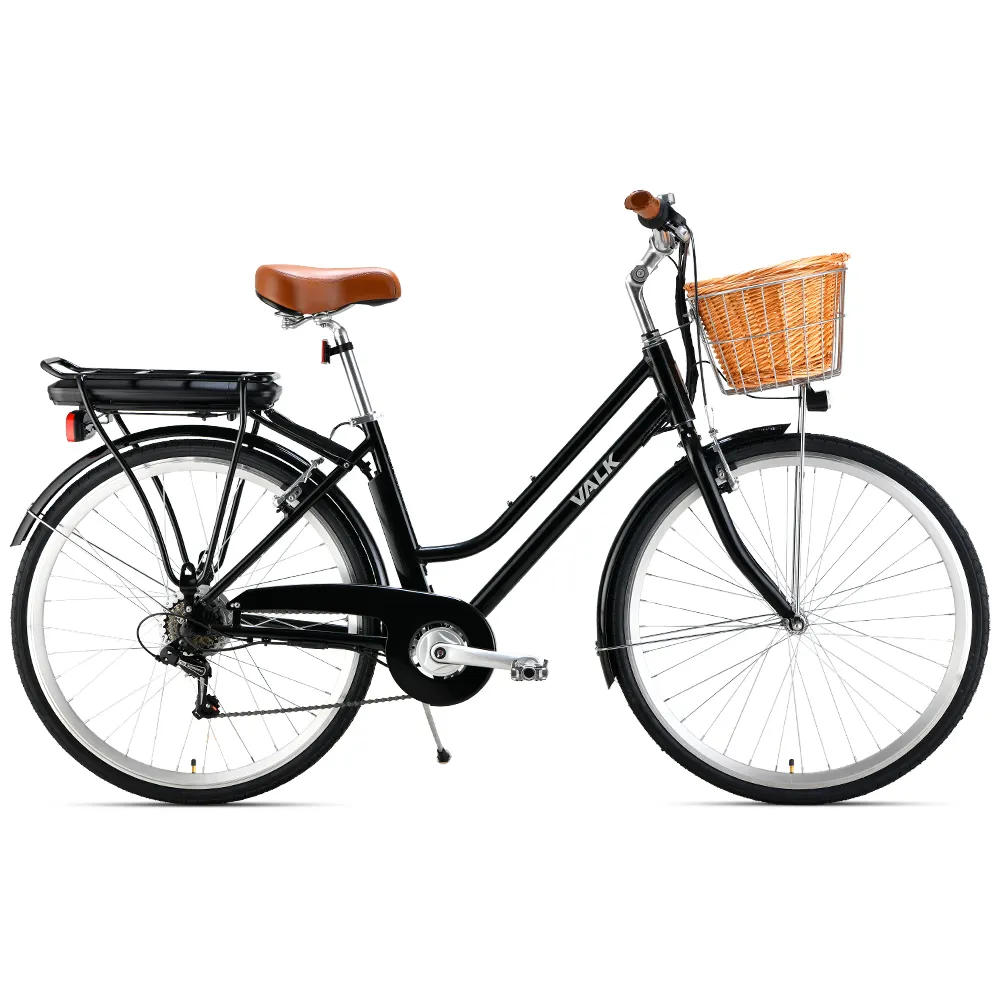 Ladies electric orders bike with basket